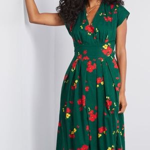 Modcloth Saunter Sweetly A-Line Dress
